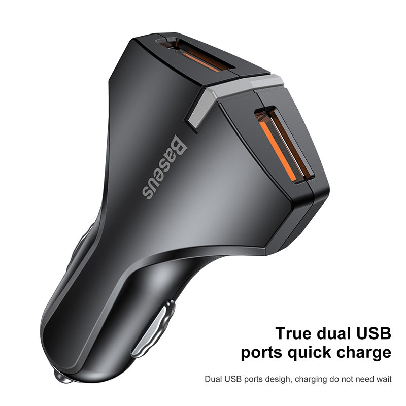 Baseus Quick Charge 3.0 Dual USB Car Charger