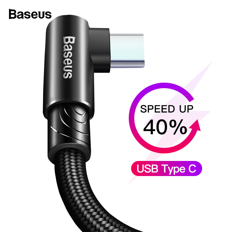 Baseus USB Type C Cable Fast Charging Charger (L Shape)