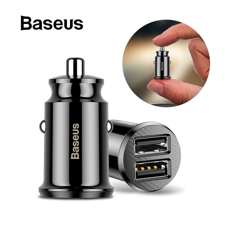 Baseus Mini Dual USB Car Phone Charger